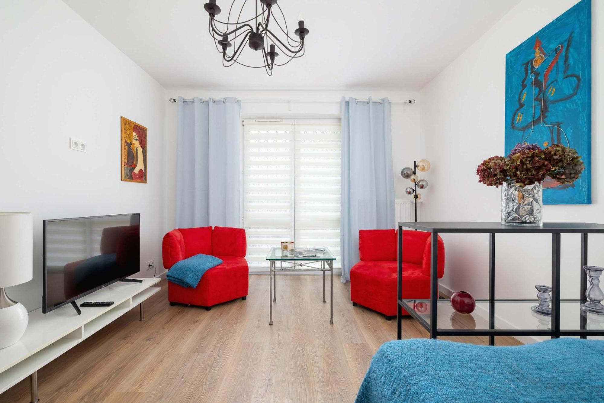 Colorful Studio Near The Spodek Arena In Katowice By Noclegi Renters Bagian luar foto